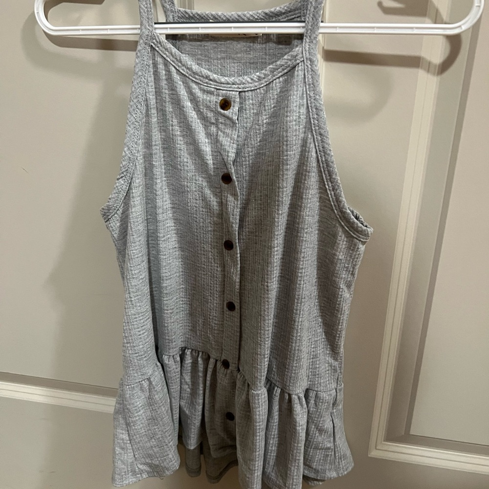 New Peplum Halter Tank
